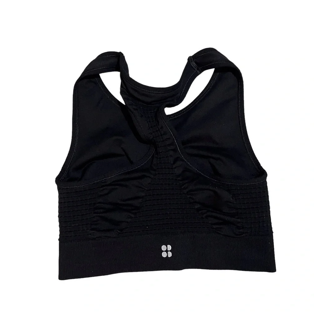 Sweaty Betty Stamina Sports Bra Black Size Medium Racerback Medium Impact - Picture 4 of 7